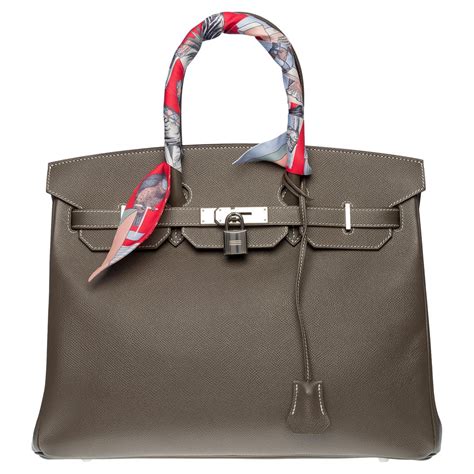 hermes birkin 35 etoupe togo silver|Hermes Birkin 35 for sale.